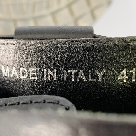 DSQUARED2 Size 8 Harley Black Silver Leather Buckle Sandals - Picture 8 of 8